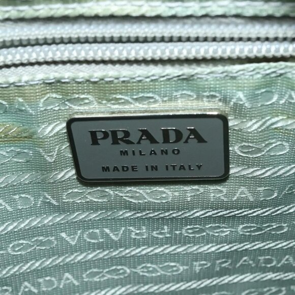 PRADA Shoulder Bag Nylon Light Blue Silver Auth BA5343 - Picture 13 of 16